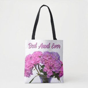Rosa Blue Hydrangeas rosa lila blommor best Moster Tygkasse
