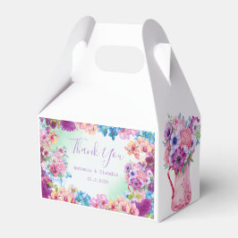 Rosa Blue Lila Flower Favoritbox Ditt Firande Presentaskar