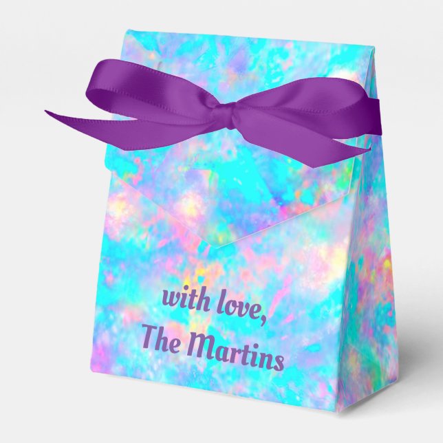 rosa blue lila opal stone presentaskar (Framsidan Sidan)