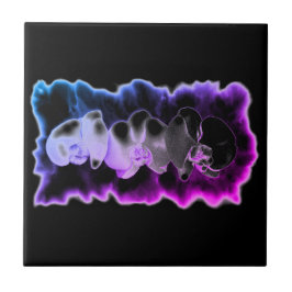 Rosa Blue lila vattencolor Orchids Mönster Kakelplatta