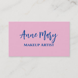 Rosa Blue Makeup Artist Beauty Hair Salon Anpassni Visitkort