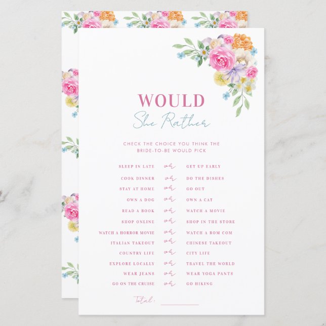 Rosa Blue Möhippa skulle hon hellre spela (Fram/baksida)