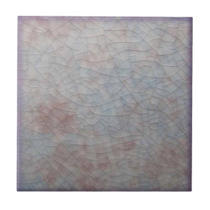 Rosa Blue Mottled Faux Crackle Antique Repro Kakelplatta