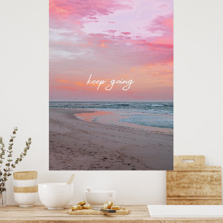 Rosa Blue One Photo Natature Behålla Going Poster