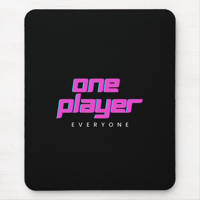 Rosa & Blue One Player Mousepad Musmatta (Framsidan)