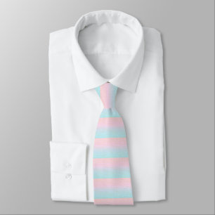 Rosa Blue Pastel Gradient med Guld Linjer Mönster Slips