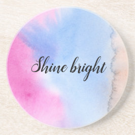 Rosa Blue Peach Tie Dye Underlägg