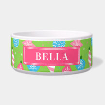 Rosa Blue Pet Bowl, sluten Grönt