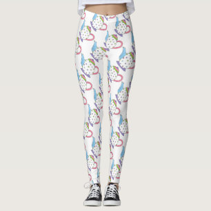 Rosa Blue Polka Dot Tekanna Tea Time Party Legging
