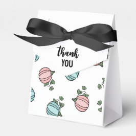 Rosa & Blue Pumpkins Gender Reveal Tack Presentaskar