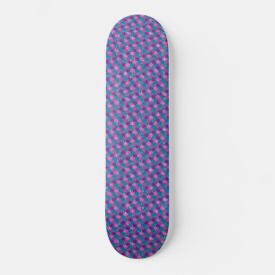 Rosa Blue Sjöjungfru Glitter Mini Skateboard Bräda 18,5 Cm