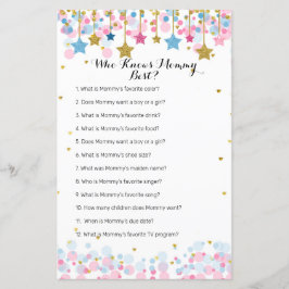 Rosa Blue Twinkle Twinkle Twinkle som känner Mamma