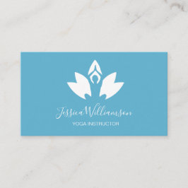Rosa Blue Yoga-Anpassningsbar Visitkort