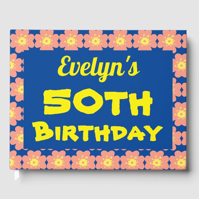 Rosa Blunder 50:e Födelsedagsfesten Gästböcker (Framsida)