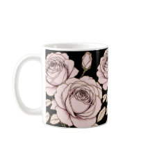 Rosa Blush Ros Blommig Mugg