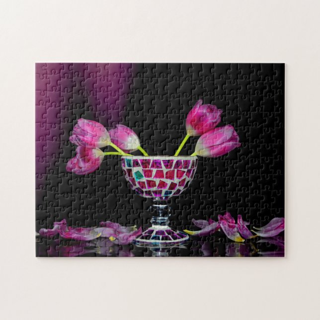 Rosa Blütentraum Pussel (Horisontell)