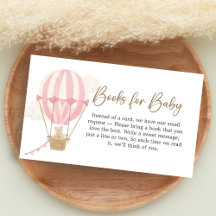 Rosa Boho Björn Baby Shower Böcker för Bebis