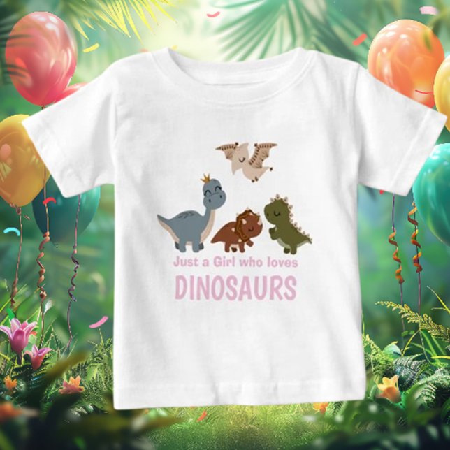 Rosa Boho Dinosaurie T Shirt (Celebrate your little one's style with our Pink Boho Dinosaur Baby T-Shirt!)
