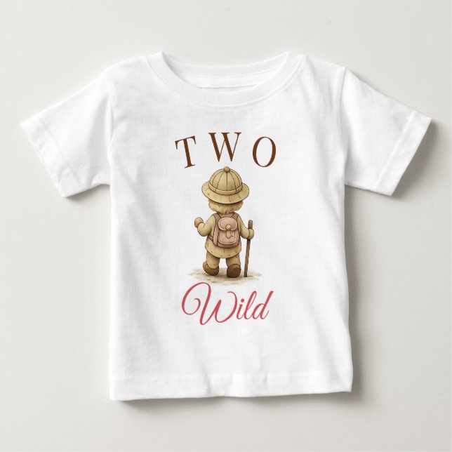 Rosa Boho Explorer Födelsedagsdesign T-Shirt (Framsida)