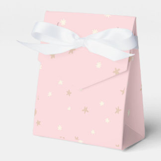 Rosa Boho Glittrande Lilla Stjärna Bebis Shower Presentaskar