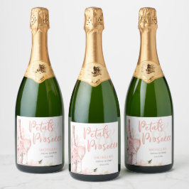 Rosa Boho Petals och Prosecco-Blommigten