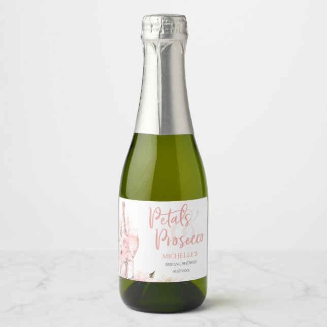  Rosa Boho Petals och Prosecco-Blommigten (Framsida)