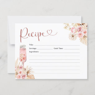 Rosa Boho Ro Soiree Möhippa Recipe Inbjudningar