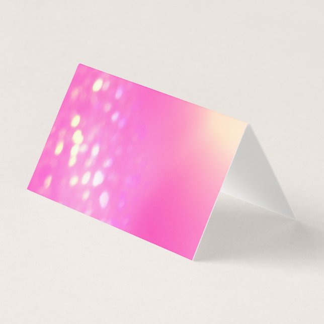 Rosa Bokeh Blank inuti hälsningskort Kort (Framsida)