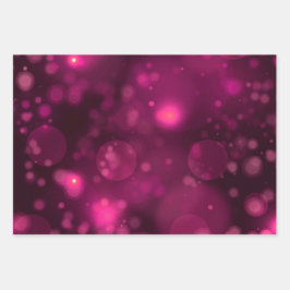 Rosa Bokeh Glitter Stars