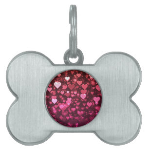 Rosa Bokeh Hearts Digital Background Tapet ID-bricka Husdjur
