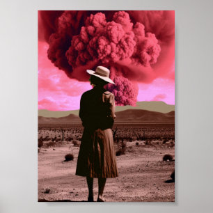 Rosa bomb vintage dystopia poster