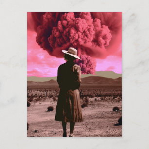 Rosa bomb vintage dystopia vykort