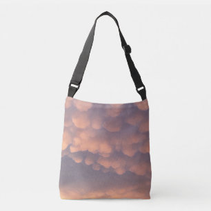 Rosa Bomull Boll Clouds Axelväska