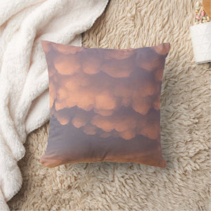 Rosa Bomull Boll Clouds Kudde
