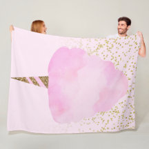 Rosa bomullskandy & guldglitter Tokig kul