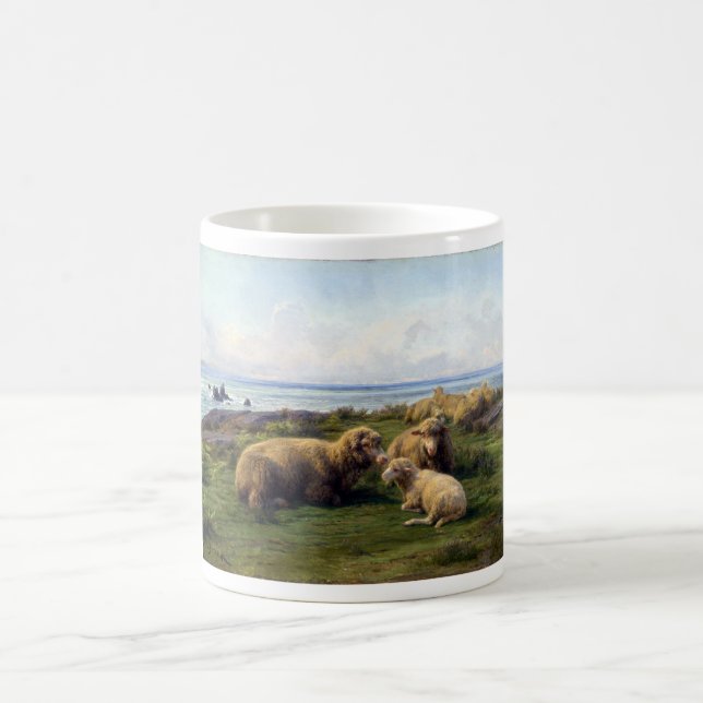 Rosa Bonheur Får vid havet Kaffemugg (Center)