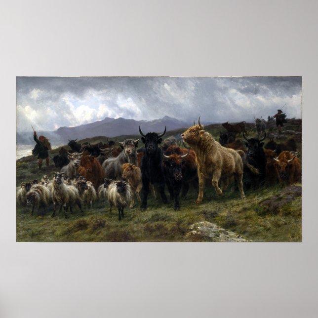 Rosa Bonheur Highland Raid Poster (Framsidan)