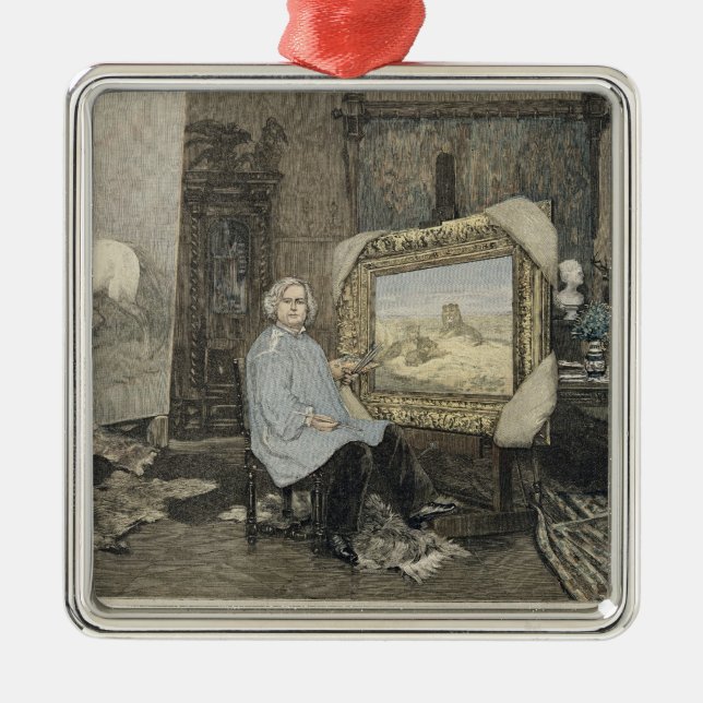 Rosa Bonheur i henne studio Julgransprydnad Metall (Framsidan)