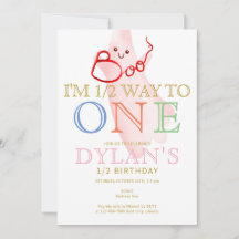 Rosa BOO Jag är halvvägs till 6 månaders flicka