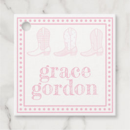 Rosa Boots Gift-favorittagg Gåvor Etiketter