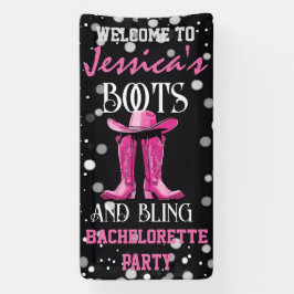 Rosa Boots och Bling Bachelorette Party