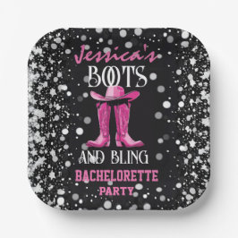 Rosa Boots och Bling Bachelorette Party