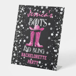 Rosa Boots och Bling Bachelorette Party