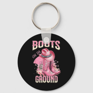Rosa Boots på Da Ground Western Cowgirl Hat and Bo Nyckelring