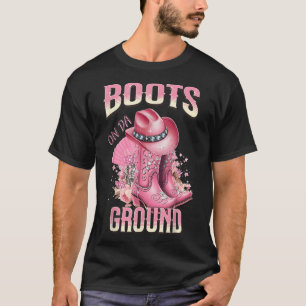 Rosa Boots på Da Ground Western Cowgirl Hat and Bo T Shirt