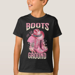 Rosa Boots på Da Ground Western Cowgirl Hat and Bo T Shirt