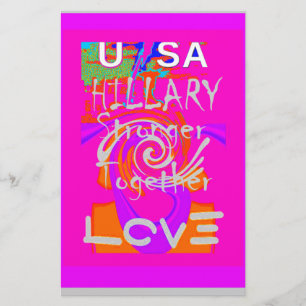 Rosa Borated Hillary Inspiration Art Skriv ut Brevpapper