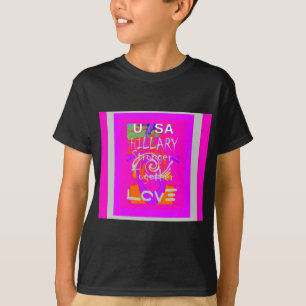 Rosa Borated Hillary Inspiration Art Skriv ut Tröja
