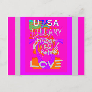 Rosa Borated Hillary Inspiration Art Skriv ut Vykort
