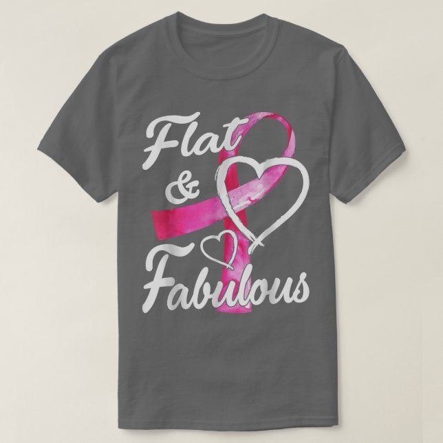 Rosa Bordsflett och bröstcancer av textilvävnad T Shirt (Design framsida)